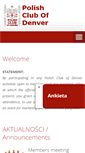 Mobile Screenshot of polishclubofdenver.com